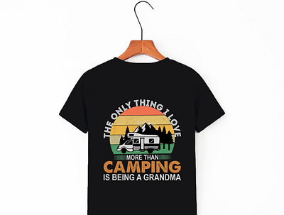 Camping Custom T-shirt Designs. custom t shirt design design grunge effec tshirt illustration tshirtshop typography