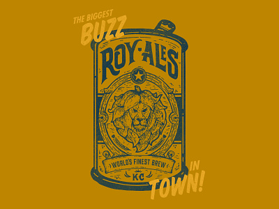 Roy Ales Can ales baseball beer hops kansas city kc lion royals