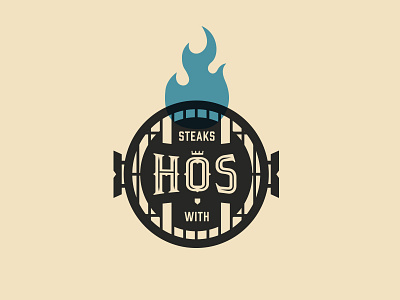 Steaks with Hos :: Logo 1st base baseball grilling hosmer kansas city kc royals steaks