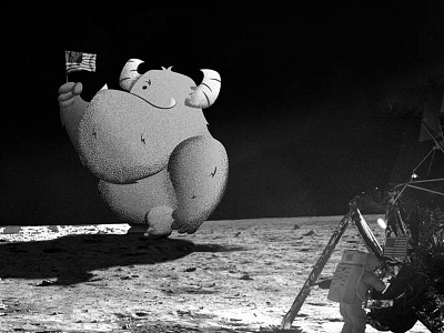 Moon Landing monster moon moon landing nasa space