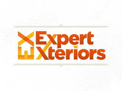 EX brand branding geometry gradient house identity transparent x