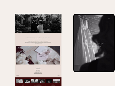 Luca Zarik Films Squarespace Website black and white blush branding design event design minimalist squarespace squarespace website typography ui web design website website design wedding wedding and events wedding dress wedding website