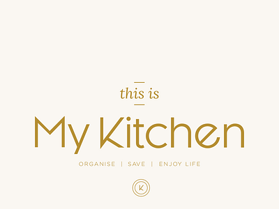 This Is My Kitchen final logo branding design icon identity kitchen logo natural typography vector