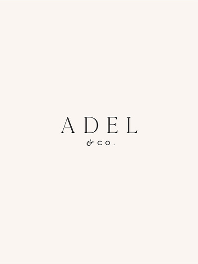 ADEL & Co outtake branding design icon identity logo natural serif typography vector