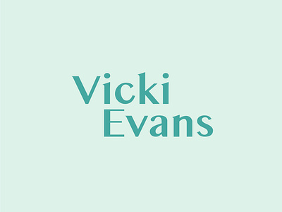 Vicki Evans Coaching branding calm coaching design identity logo typography vector