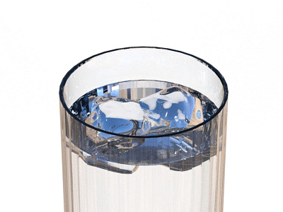Glass of water 3d 3d modeling glass keyshot maya render water