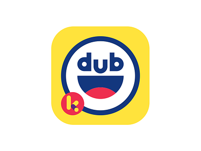 dub app icon kids logo smiley