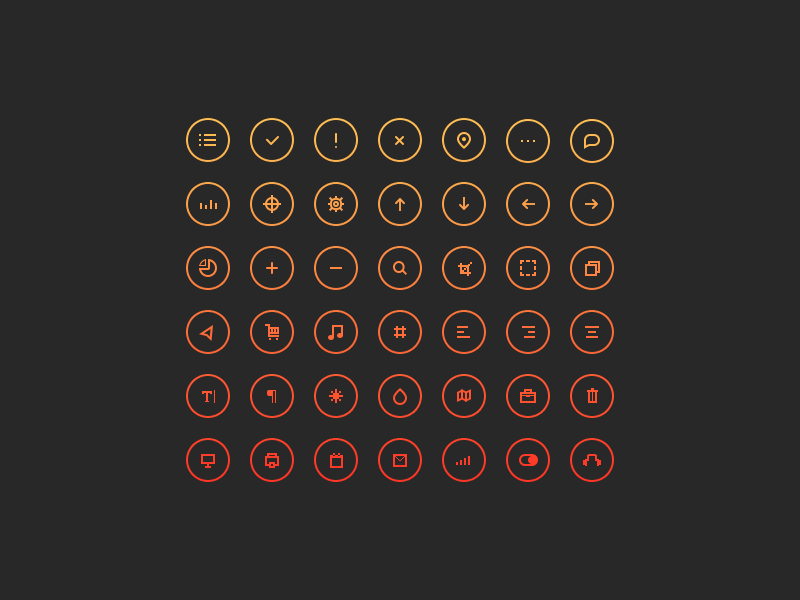 Cir•Cu•Lar Icons circles free freebie icons psd set ui