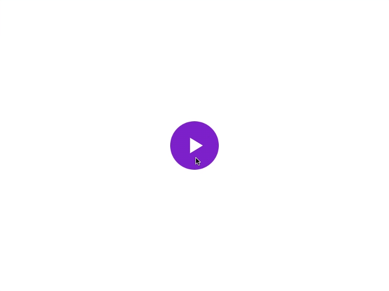 Play / Pause animation button gif pause play pop rotate