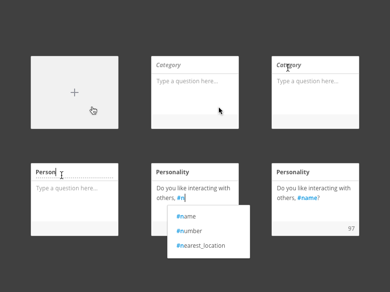 Interactive States states interation text dropdown input ux ui