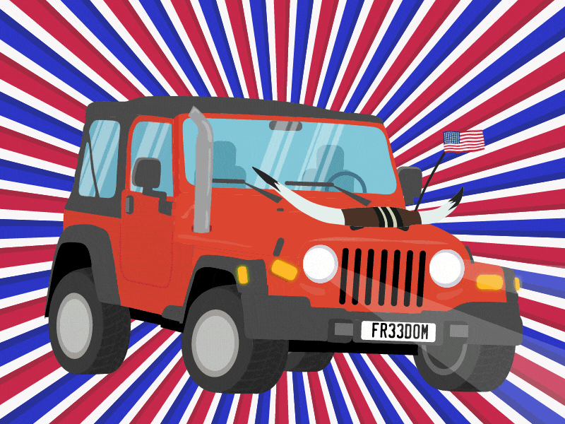 Make America Great Again afx america bounce car jeep merica team trump vector