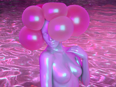 🍬🦄🍬 3d abstract c4d gif loop octane play squishy surreal