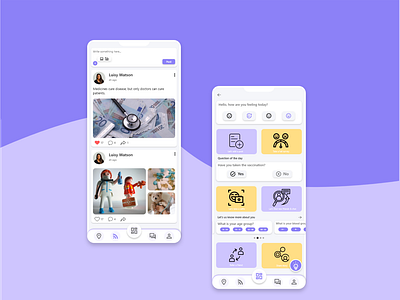 Health social app design for iOS