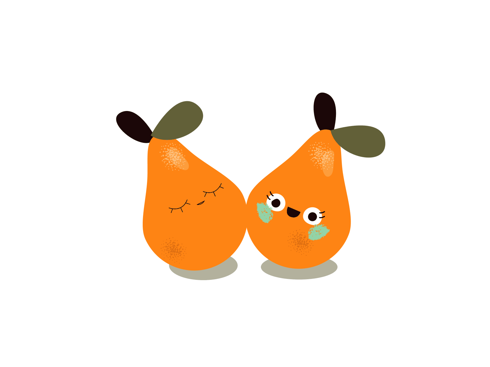 TWO PEARS by Hanna on Dribbble