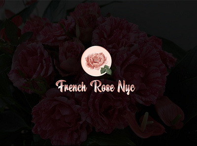 FRENCH ROSE NYC branding clean design graphic design illustration illustrator logo logodesign typography vector