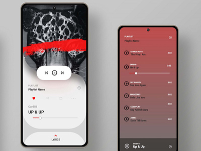 Music App art design graphic design minimal music