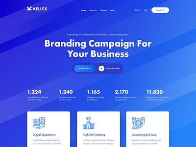 Kellex - WordPress Theme business company corporate theme themeforest ux vector web web design website wordpress