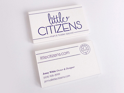 Little Citizens Branding business cards graphic design logo development