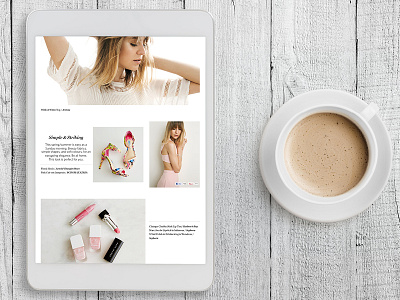 Website Design art direction design fashion layout lookbook web design