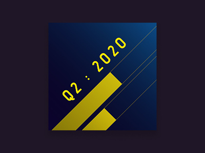 2020 Q. TWO - Playlist Art album art at blue cover design exercise music playlist spotify