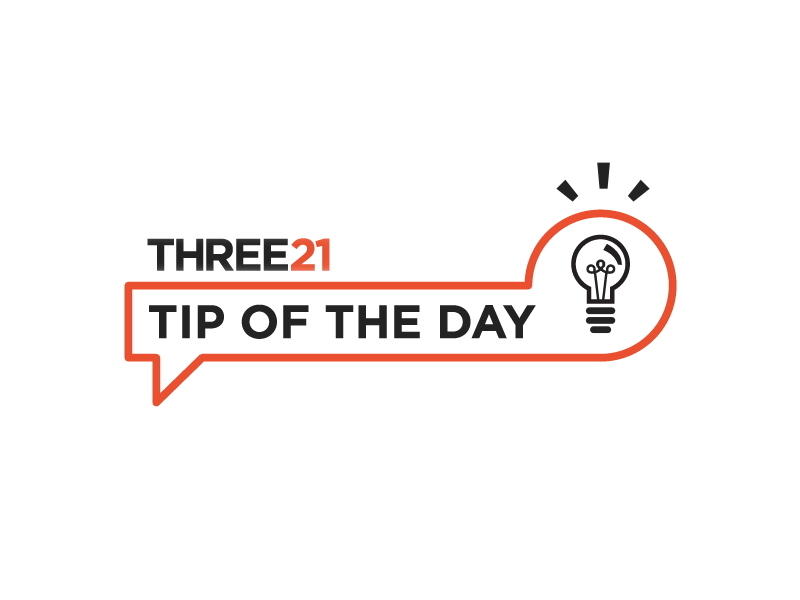 Tip of the Day - Intro animation icon lightbulb