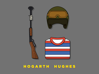 Hogarth Hughes flat giant gun helmet hogarth hughes illustration iron irongiant shirt
