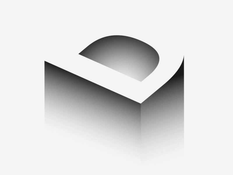 D is for Dimension 36daysoftype alphabet d design dimension gradient illustration typography