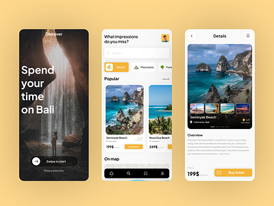 Travel app app design illustration ui webdesign