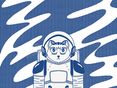 Astrocat digital illustration illustration procreate