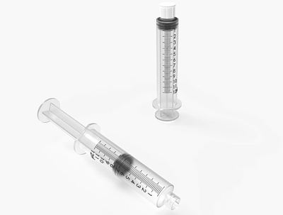 Medical syringe design industrial design product design rendering