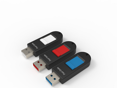 Flash drive Modeling and renderings