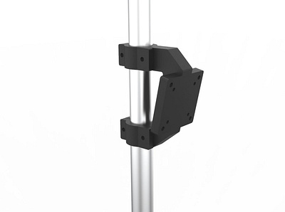 Monitor pole bracket design for 3d printing design industrial design product design rendering
