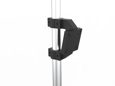 Monitor pole bracket design for 3d printing