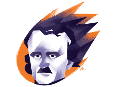 Edgar Allan Poe animation edgar allan poe gif illustration poe portrait romanticism