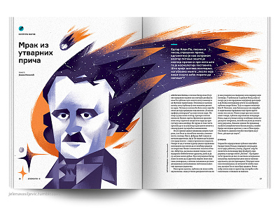 Edgar Allan Poe edgar allan poe editorial illustration poe portrait romanticism
