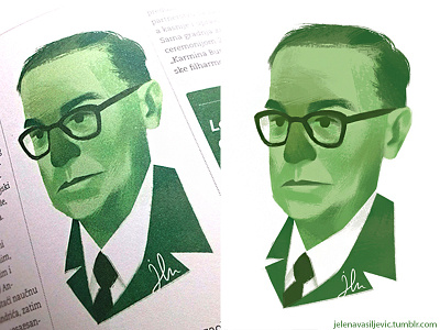 Ivo Andrić andric editorial hulk illustration ivo ivo andric nobel portrait writer