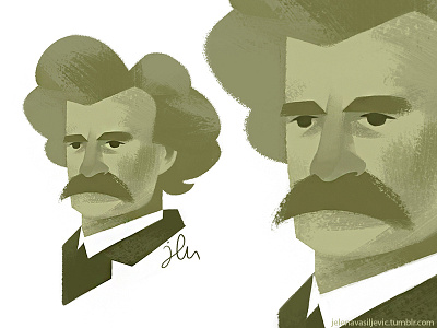 Mark Twain historical historical portrait illustration mark mark twain portrait twain writer