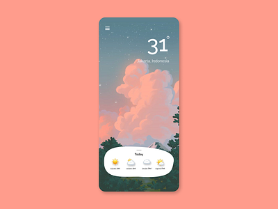 Weather App dailyui landing page ui weather website