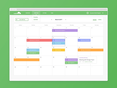 Meeting Calendar app calendar meeting web