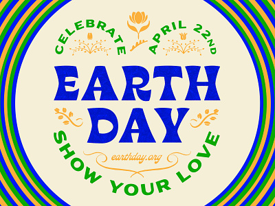 Earth Day :) badge earth earth day good vibes retro springtime vector