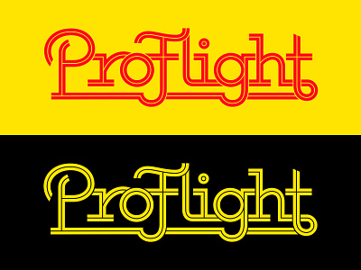 ProType branding custom type disc golf retro typography