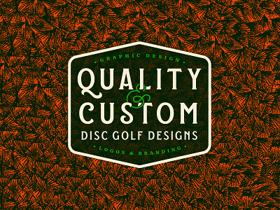 Epic By Hand Services badge brand identity branding disc golf logo design typography