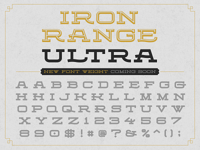 Font Preview custom type font slab serif typeface design typography ultra vintage