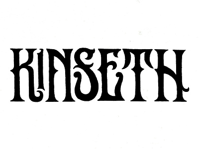 Kinseth Type custom type hand made handlettering ink typography