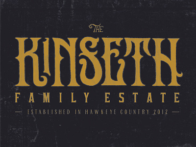 Kinseth Poster customtype handdrawn handmade typography vintage