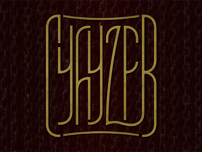 Cyhyzer badge custom type handlettering typography