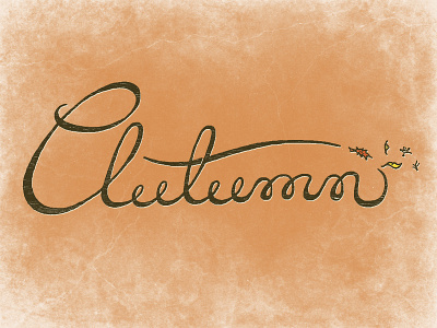 Autumn autumn fall handlettering leaves october orange script typography