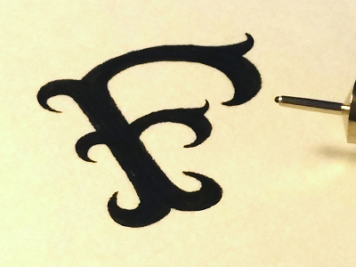 F6 f handletter ink serif typography