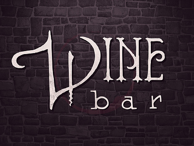 Wine Bar alcohol handdrawn lettering specialty type typography wine
