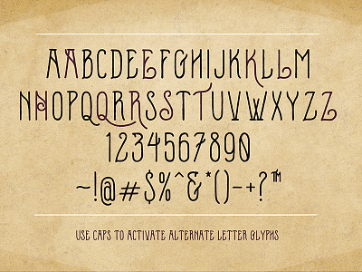 Luzerne Specimen branding font fontself hand drawn hand made specimen typeface typography vintage